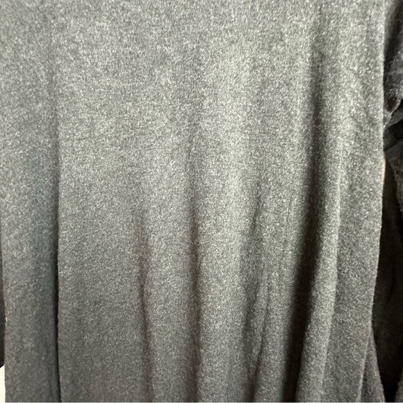 bryn Walker Gray Soft 90% Viscose Waterfall Lagenlook Oversized Tunic Top Size L - Picture 8 of 12